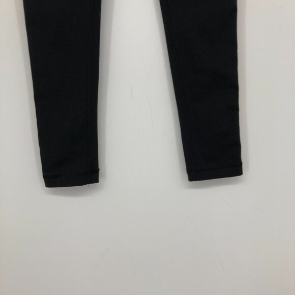 TNA Aritzia Atmosphere leggings solid  black with yellow side stripes XXS - Picture 10 of 13